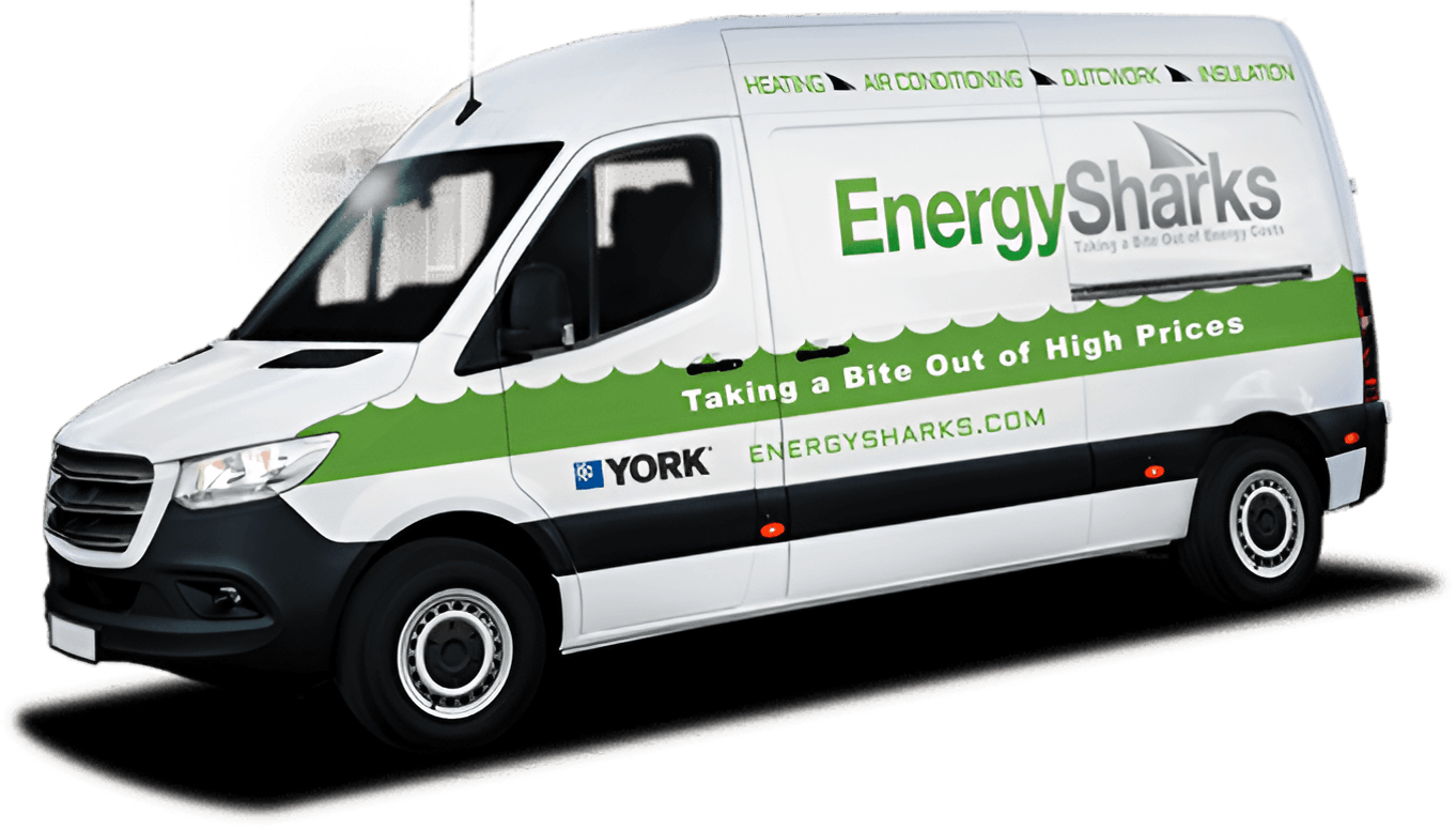 Energy Sharks Heating and Air truck